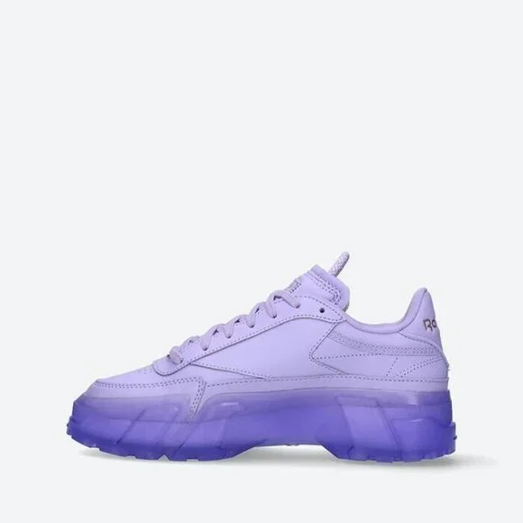 Reebok X Cardi B Club C Women's Tennis Shoe Athletic Sneaker Purple Trainer #632 - Picture 5 of 10